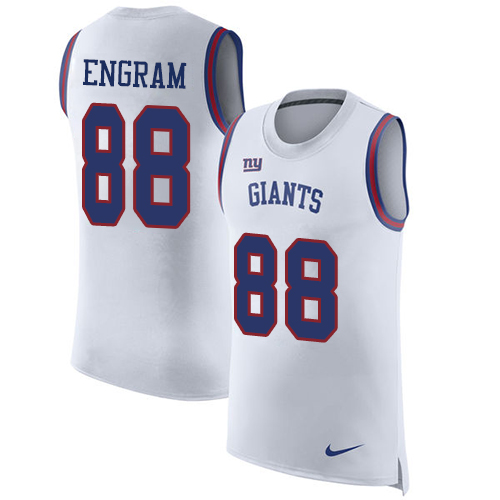 Nike Giants #88 Evan Engram White Men's Stitched NFL Limited Rush Tank Top Jersey